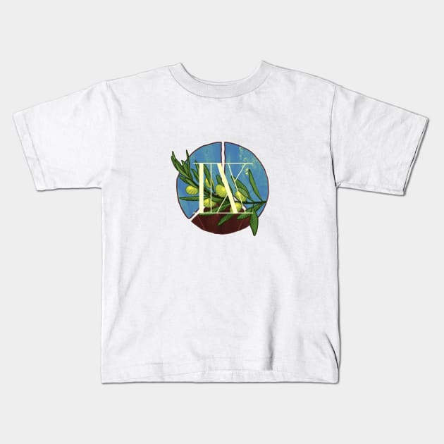 Enneagram Type 9 - The Peacemaker Kids T-Shirt by 48Tuesdays